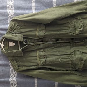 Army green utility jacket